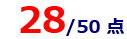 評価　28/50点